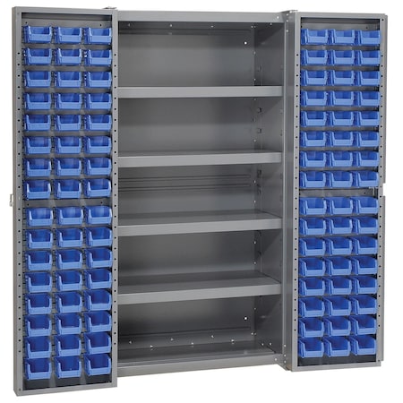 Global Industrial Bin Cabinet, 38 in W, 72 in H, 24 D 662152BL
